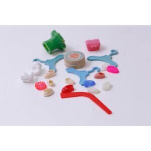 1960s Liddle Kiddles Doll Accessory Lot, Hangers, Shoes, Mattel, ~ 250929-WH 766